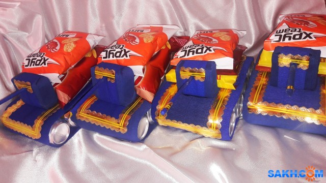 танки из пивных и газированных напитков