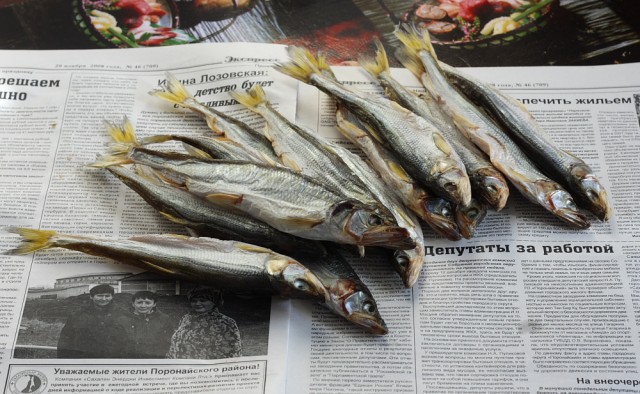 Корюшка, готовая к употреблению.